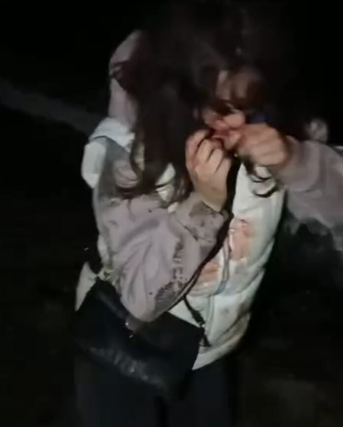 Скриншот із відео, яке шириться мережею