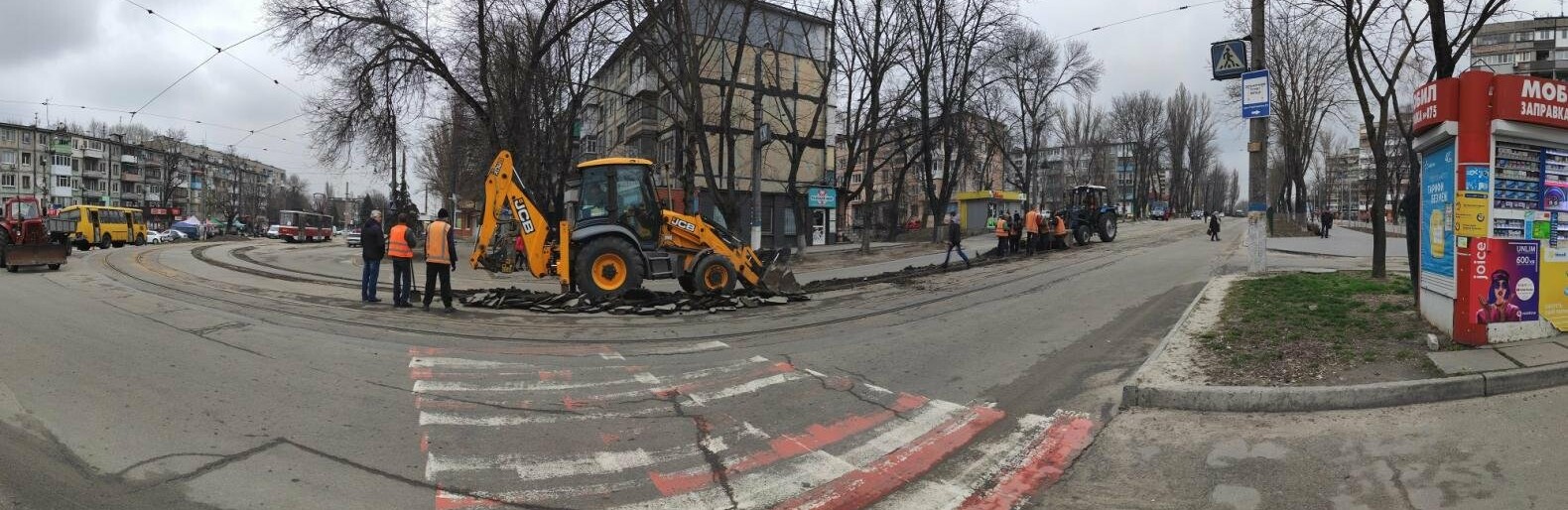 В Каменском идёт подготовка к замене трамвайных путей