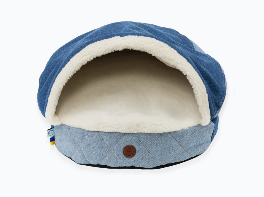 Лежак з капюшоном Hooded Hippie Denim