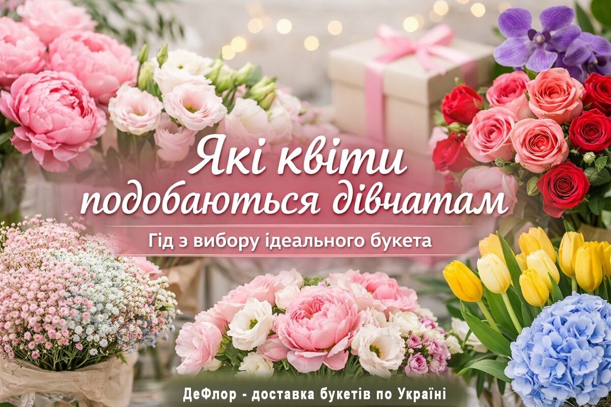 трендові квіти для дівчат від DeFlor - півонії, троянди, еустоми, гортензії, тюльпани та інші квіти які подобаються дівчатам: вибір ідеального букета